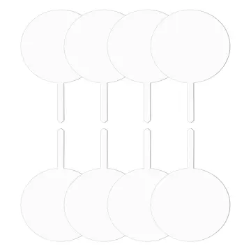 Acrylic Cake Topper Round Cupcake Topper Blank Cake Topper Stick,diy  Acrylic Cake Topper Blank Circ