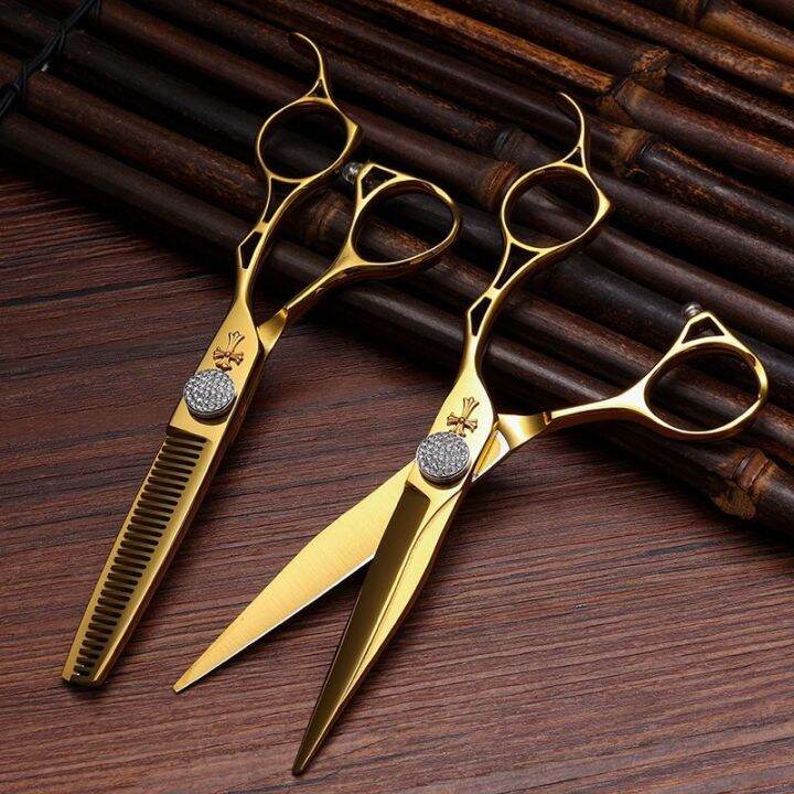 high-end-authentic-japanese-import-steel-man-hairdressing-scissors-professional-hairdresser-barber-special-flat-scissors-tooth-scissors-thinning-set