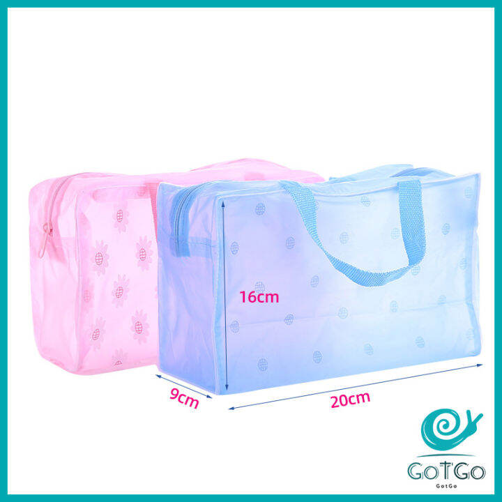 gotgo-กระเป๋าเครื่องสำอาง-โปร่งแสง-ถุงเก็บของ-pvc-กระเป๋าเอนกประสงค์-สปอตสินค้า-wash-bag