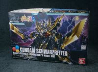 Bandai Original Model Kit GUNDAM HGBF SCHWARZRITTER 1/144อะนิเมะ Action Figure Assembly ของเล่นสะสมของขวัญ Boy