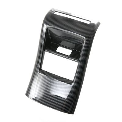 Car Carbon Fiber ABS Rear Air Outlet Cover Trim Stickers for BYD ATTO 3 Yuan Plus 2022