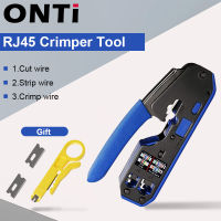 ONTi RJ45 Crimper Tool Kit สําหรับ Cat6a Cat6 Cat5 Ethernet Crimping Tool RJ45 / RJ11 8P 6P Crimp Tool และเครื่องมือผสมหลายตัว