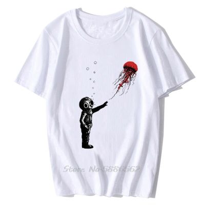 Girl With Balloon Banksy Sting With Me Funny Artistic T Shirt Men Summer New White Casual Homme Short Cool Tshirt Unisex Gift XS-6XL
