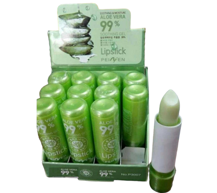 ลิปอโลเวร่า-99-ลิปว่านหางจระเข้-aac-aloe-vera-ราคาต่อแท่ง