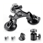 Car Holder Triple Vacuum Suction Cup Mount for DJI Osmo Pocket Camera