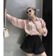 Quần Short Nữ Ống Rộng Phong Cách Hàn Quốc Mặc Siêu Tôn Dáng_099
