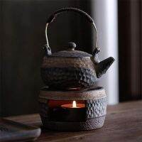 Ceramic Tea Light Holder &amp; Wax Warmer, Aromatherapy Essential Oil Burner for Living Room Balcony Patio Porch and Garden