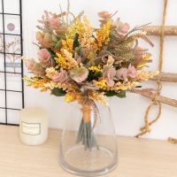 【hot】™ Artificial Foam Flowers Wedding Decoration Table Bridal Bouquet Plastic Fake