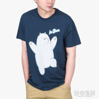 DOSH UNISEX T-SHIRTS WE BARE BEARS เสื้อยืดคอกลม แขนสั้น ผู้ชาย-ผู้หญิง FBTM210903-NV