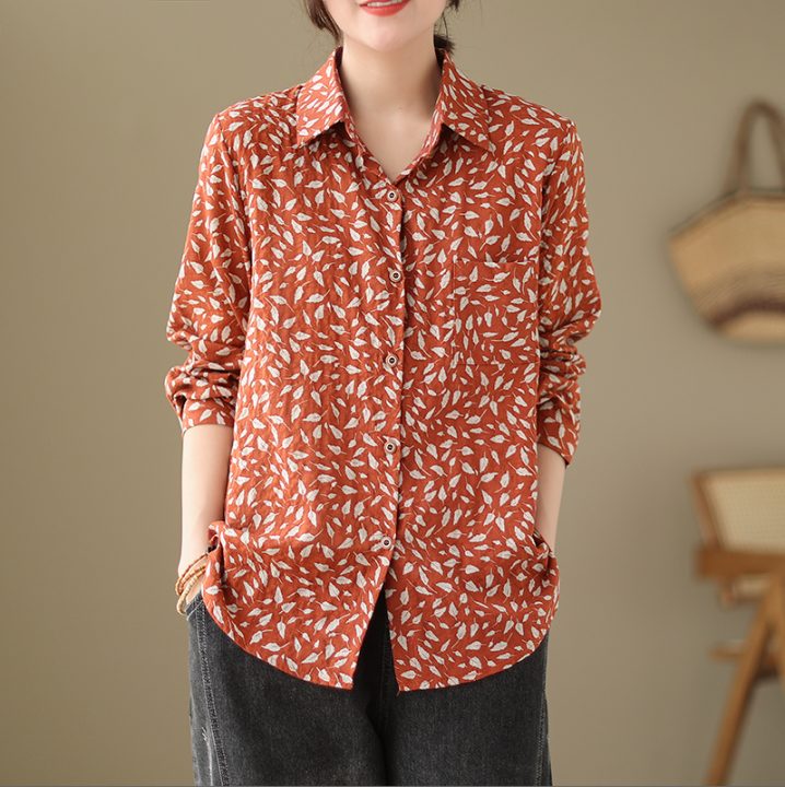 CottonDesign Women Long Sleeve Casual Shirts New Arrival Spring