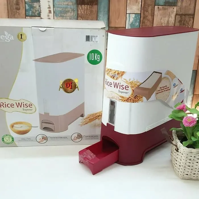 Rice Box Rovega 10 Liter/Box Penyimpanan Beras | Lazada Indonesia