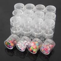 【CW】▬  50/100 Wholesale In Bulk Plastic Bottles Painting Embroidery Accessories Bead Storage Jar