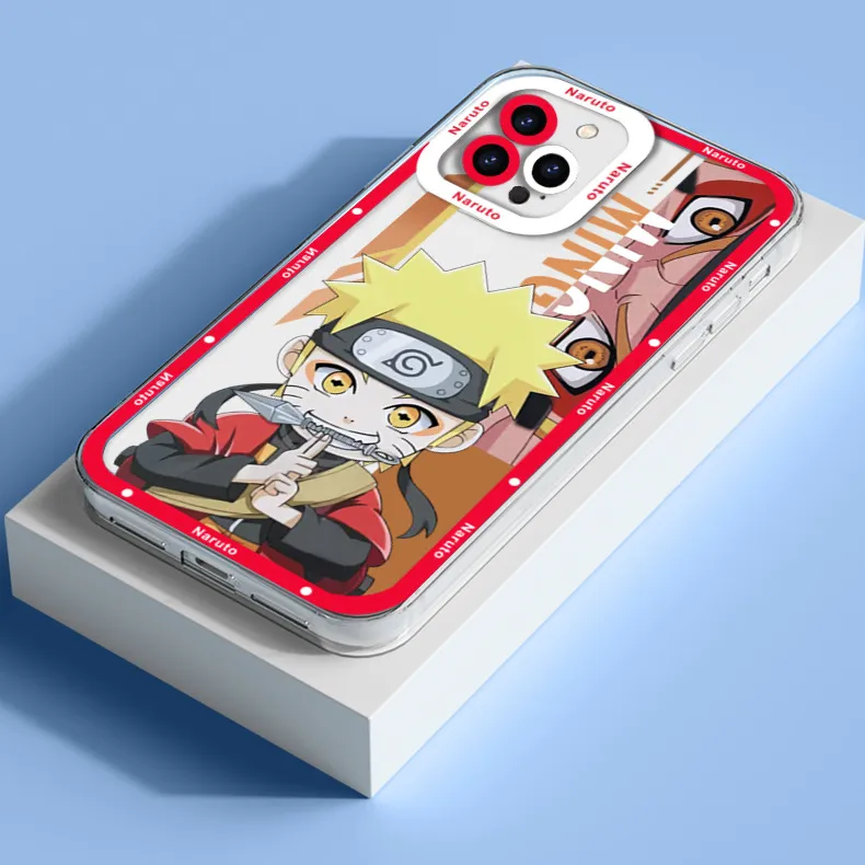 Iphone 14 pro max caso sasuke sakura folha macia aldeia brinquedos  transparente ninja naruto 13 12 11 x xr xs8 7plus/caso anime silicone -  AliExpress