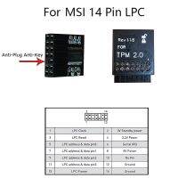 Professional TPM 12Pin SCI/ 14PIN 20PIN LPC Module TPM2.0 Security Module For MSI MS -4136 -4462 Trusted Platform