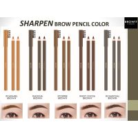 (สินค้ามีตัวเลือก) Browit Sharpen Brow Pencil 1.14g. บราวอิท ชาร์พเพนบราวเพนซิล ดินสอเขียนคิ้วชนิดเหลา เนื้อเนียนละเอียด เขียนง่าย กันน้ำ