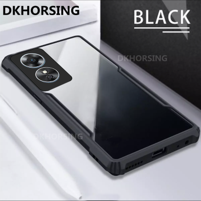 DKHORSING OPPO เคสโทรศัพท์โปร่งใส A78 5G Oppo เคสกันชน TPU อะคริลิค A78เคสโทรศัพท์มือถือกันกระแทกเกราะ2023