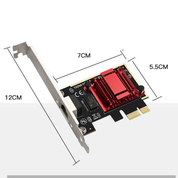 การ์ด-pcie-2-5gbps-การ์ดเครือข่าย-gigabit-10-100-1000mbps-rtl8125b-rj45การ์ดเครือข่ายอีเธอร์เน็ต-pci-e-ตัวแปลงเครือข่าย