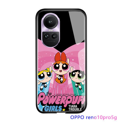 Serpens เคส OPPO Reno10 Pro 5G,เคสฝาหลังกระจกเทมเปอร์เคสมันวาวกันกระแทกดีไซน์หรูหราสำหรับเด็กผู้หญิง