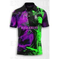 （You can contact customer service for customized clothing）CLAIRVOYANT X DADDYHOOD Hellexist Jersey Polo Shirts 3D Casual Mens Clothing Big Size (You can add names, logos, patterns, and more to your clothes)