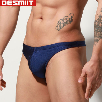 Desmiit กางเกงว่ายน้ำสำหรับผู้ชายกางเกงว่ายน้ำเกย์ชุดว่ายน้ำบิกินี้ชิ้นล่างกางเกงในชุดว่ายน้ำชายหาด2021ใหม่