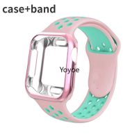 สายเคสสำหรับสายคาด Apple Watch 49มม. 38มม. 42มม. สำหรับ IWatch Series 6 5 3 8 7 45มม. 44มม. 40มม. 41มม. TPU + สายนาฬิกาซิลิโคน