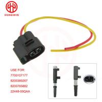 2 Pin For Ignition Coil Connector Plug  Wire Harness For Renault Opel Nissan 8200765882 7700875000 8200380267 7700107177