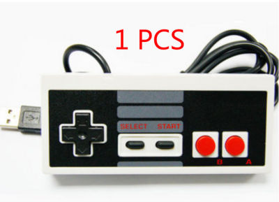 1 PCS USB เกมคอมพิวเตอร์ Handle,Nostalgic สีแดงและสีขาว FC 8บิตเกม,ปลั๊กแอนด์เพลย์,ส่งเกม
