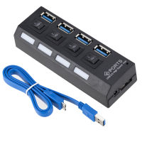 USB3.0 Hub USB HUB S Plitter หลาย USB 3.0 Hub 4/7พอร์ต Hub แยกกับอะแดปเตอร์ไฟฟ้าอุปกรณ์คอมพิวเตอร์ Hub สำหรับ PC