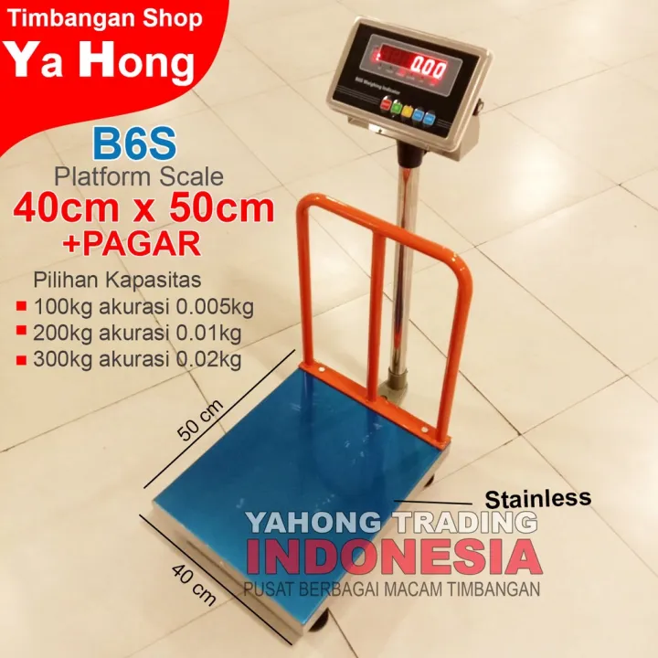 Timbangan Barang Digital 100kg 200kg 300kg / Bench Scale B6S 40cm X ...