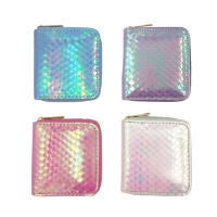 4 Color Wallet Wallet PU Leather Wallet Compact Wallet Color Changing Pattern Wallet Ladies Purses Fashion Wallet