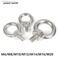 ▩℡℡ M6/M8/M10/M12/M14/M16/M20 304 stainless steel lifting ring screw Ring hook screw Eye Bolt