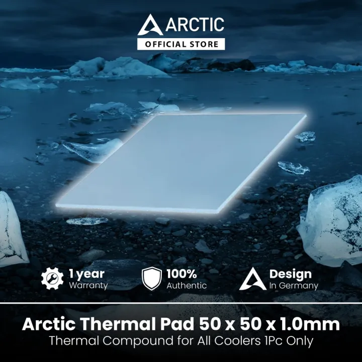 Arctic Thermal Pad 50 x 50 x 1.0 mm Thermal Compound for All Coolers 1Pc Only Lazada PH