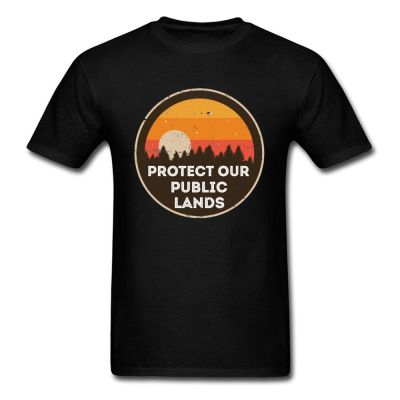 Protect Our Public Lands T Shirt Casual 2019 Barcelona Round Collar Online Store T Shirt Tops Shirt for Men Thanksgiving Day