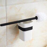 ✗┇► black Square Stainless steel Toilet Brush Holdersceramic toilet brush setwall mounted toilet brush holderJ16184