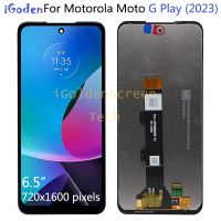 6.5 สำหรับการเล่น Motorola Moto G (2023) แผงสัมผัสหน้าจอ LCD ประกอบหน้าจอดิจิตอลซ่อมแซมชิ้นส่วนสำหรับ Moto G Play 2023 LCD