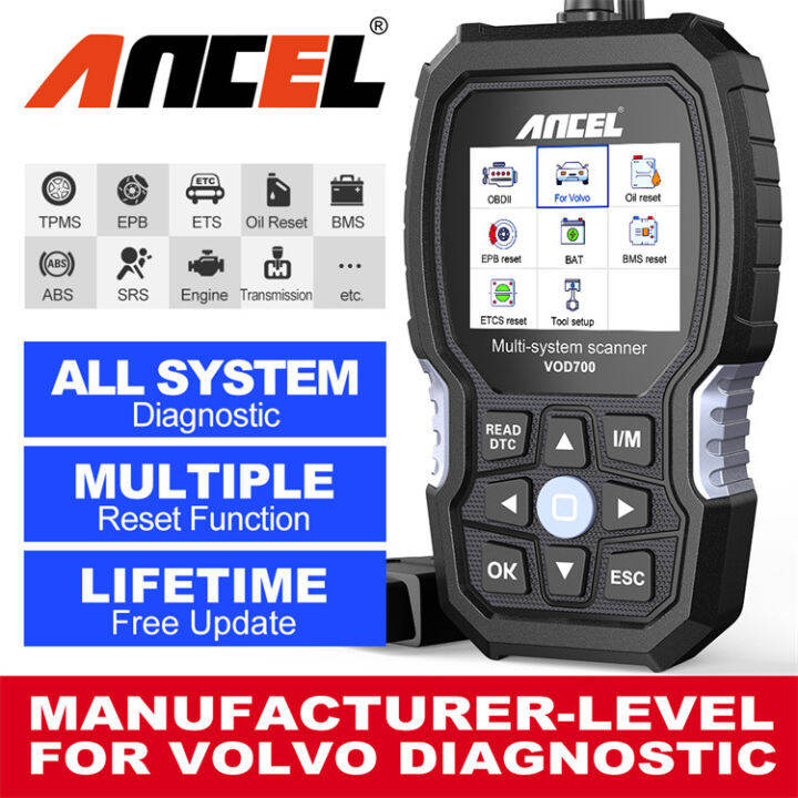 ANCEL VOD700 All System OBD2 Scanner Car Code Reader Full Function