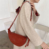 [BXX] Woman Designer Brief Hobos Soft PU Leather Personality All-match Crossbody Shoulder Bag Fashion Tide GF0255