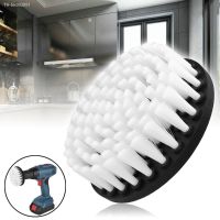 ❧ BORISTAK 5 Inch White Plasstic Soft Drill Brush Attachment for Cleaning Carpet Leather and Sofa Wooden Furniture Dusty Brush