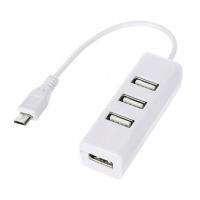 【Big-promotion】 liaoxian3105992120 White USB To 4-Port OTG Hub การชาร์จ USB Mobile Phone Extender L4E7