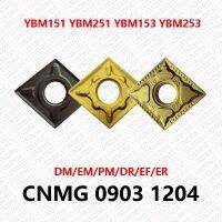 CNMG 120404 120408 120412 090304-DM-EM-PM-DR-EF-ER YBM151 YBM153 YBM251 YBM253 เม็ดมีดคาร์ไบด์ CNC Turning Tool สําหรับสแตนเลส