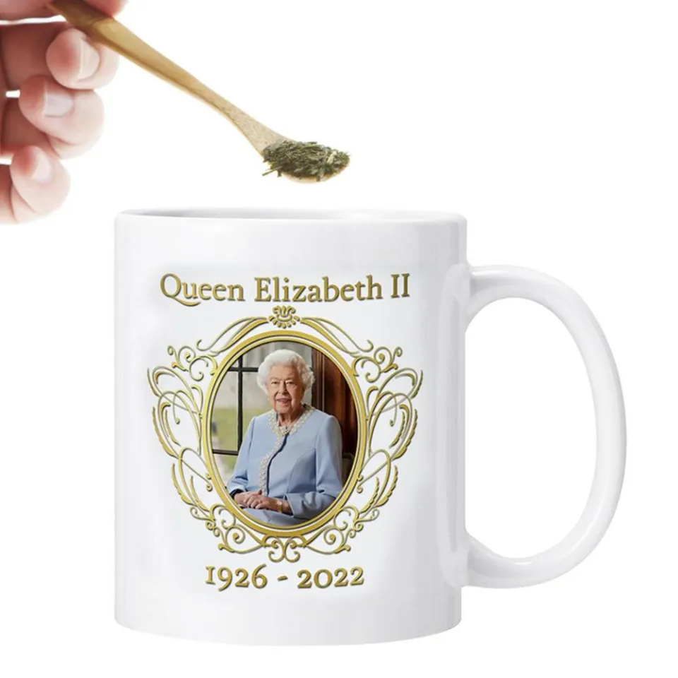 Queen Elizabeth II Memorial Microwavable Coffee Cups