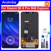 Ansimba จอแสดงผล OLED สำหรับ Xiaomi Mi 8 Pro Mi8 Explorer Edition จอแอลซีดีหน้าจอสัมผัสประกอบสำหรับ Xiaomi Mi8 Pro Mi8 Explorer Edition LCD