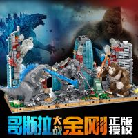 อิฐมอนสเตอร์เมชาอิฐ MOC Godzillaed โมเดลการต่อสู้เด็ดขาดบล็อกตัวต่อของเล่นหุ่นแอ็คชั่นฟิกเกอร์