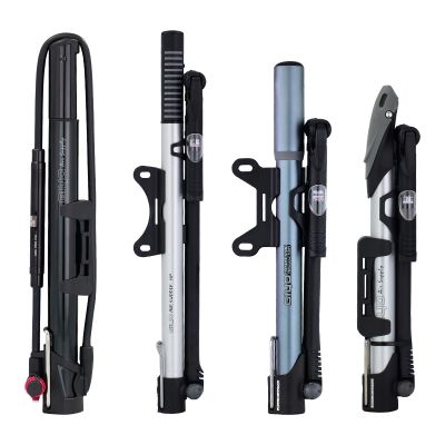 GIYO Bicycle Portable High Pressure Pump 120/140PSI Air Inflator Foot Pedal Rotatable Long Hose Presta Schrader Bike Pump 7 Type