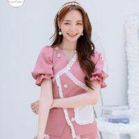 "พร้อมส่ง L" เดรสทำงาน เซท 2 ชิ้น เดรสยาวโทนชมพูนมตัดขาวน่ารักมาก Pink Energy Dress ใส่ได้ทุกโอกาส งานสำคัญต่างๆเอาอยู่หมดแน่นอนค่ะซิส