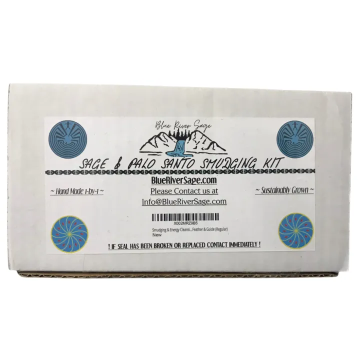 Blue River Sage and Palo Santo Smudging Regular Kit Handmade 1 by 1 and
