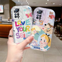 เคสโทรศัพท์ Xiaomi Redmi Note 11 11S 4G แฟชั่นพรีเมี่ยมลายดอกไม้สวยงามเด็กหญิงเด็กชายเรียบง่ายซิลิโคนนิ่มกันกระแทกฝาครอบหลังคู่