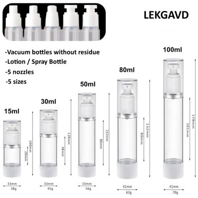【CW】 15-100ml Bottle with Spray Plastic Refillable Bottles Containers Sub-Bottling