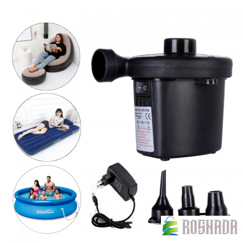 Electric Air Pump Inflator Deflator Inflatable Air Bed Swimming Pool