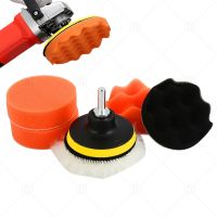 7PCS Car Polishing Kit Polish Auto Buffing Pad Abrasive Disc Sponge Foam Pads Polisher For Headlight Refurbish Waxing Cleaning